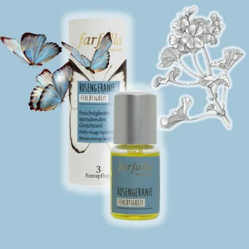 Rosengeranie Feuchtigkeitsspendendes Gesichtsöl farfalla