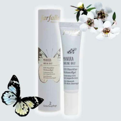 Manuka Impure Skin SOS Skin clear active ingredient gel farfalla