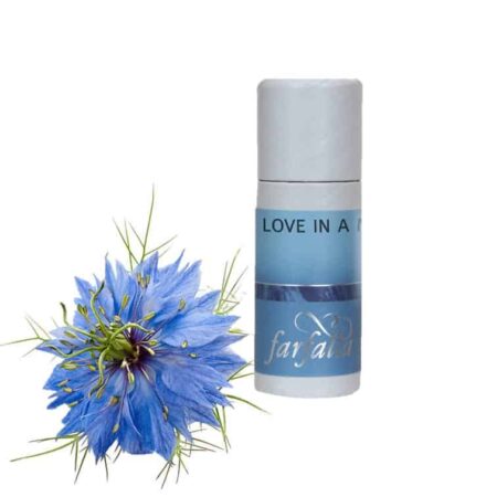 Любовь в тумане Absolue. Особенно подходит для ароматизации помещений и в качестве добавки для ухода за кожей. Натуральные духи придают эфирному маслу «девственница в зеленом» теплую золотую ноту сердца.