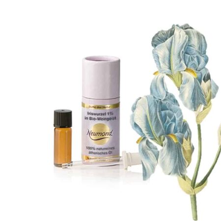 Iris-Wurzel. Es ist ein Ätherisches Öl wie Wasser, Luft, Feuer und Erde - universal und universell! Ein überaus starker Duft - von einem sehr kostbarem ätherischem Öl.