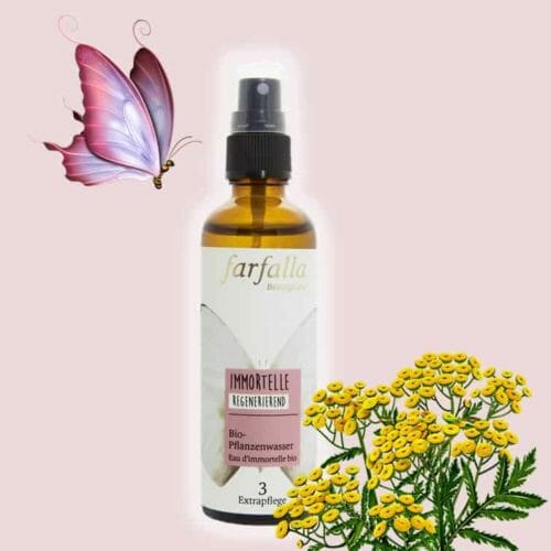 Immortellenwasser bio Alkoholfrei von Farfalla.