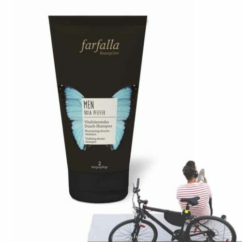Восстанавливающий гель для душа-шампунь Розовый перец Farfalla
