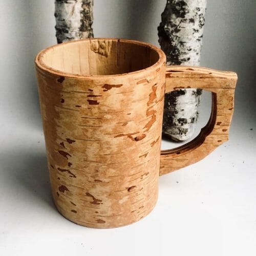 Birkenrinde Bürotasse. Für alle die eine etwas grössere Tasse brauchen -zu Hause, Büro. Ein leichter praktischer Begleiter für Unterwegs.