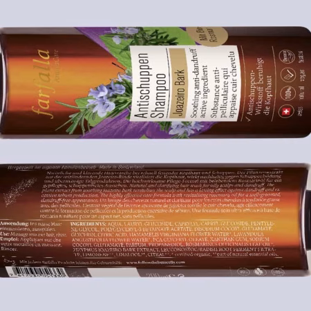 Натуральный шампунь от перхоти Зизифус farfalla