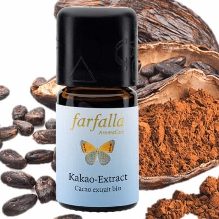 Cocoa extract organic, essential oil farfalla-