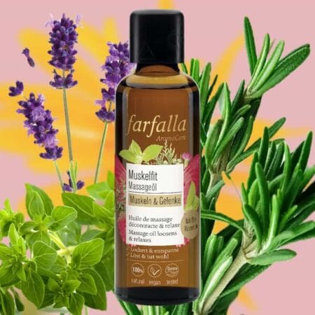 Muscle fit massage oil from farfallaМассажное масло Мышцы в порядке farfalla