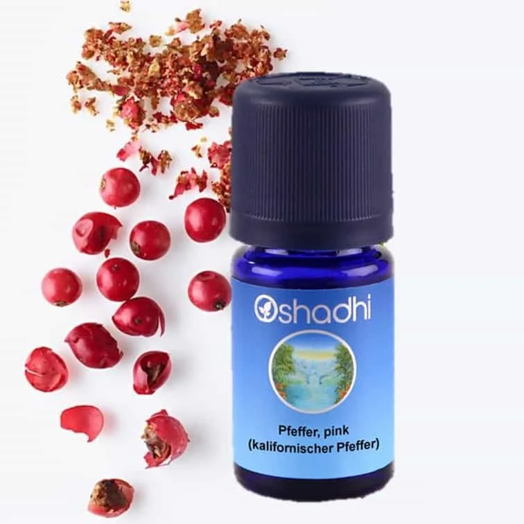 Pepper pink organic essential oil farfalla oshadhi