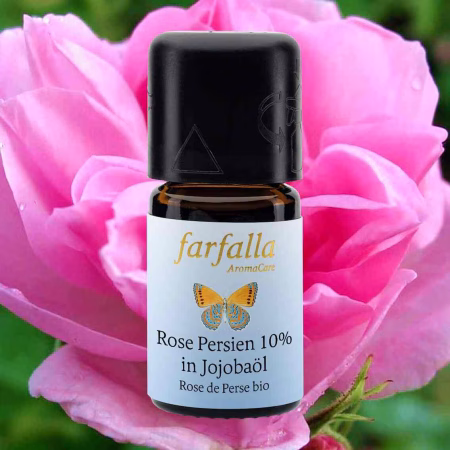 Rose Persien 10% ätherisches Öl bio farfalla