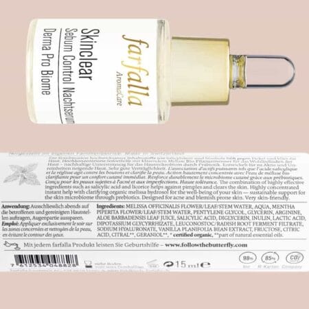 Skinclear Sebum Control Nachtserum Derma Pro Biome farfalla