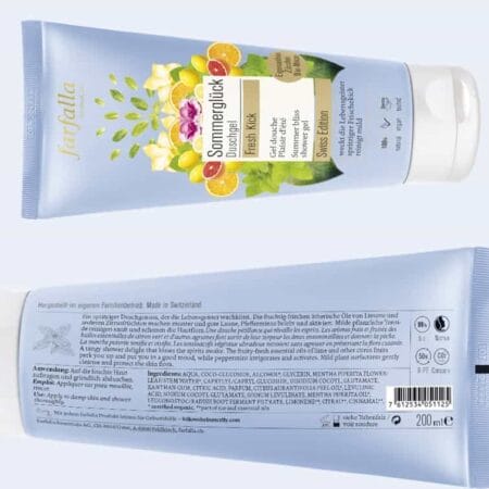 sommergluck duschgel farfalla etikete